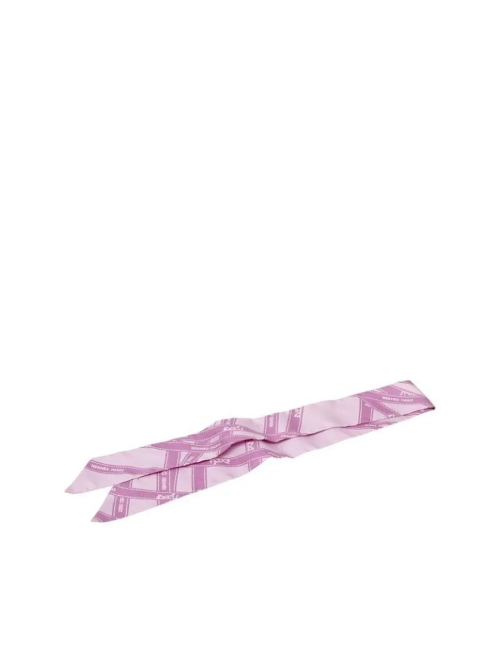 Hermes Twilly Bolduc Scarf Purple Silk